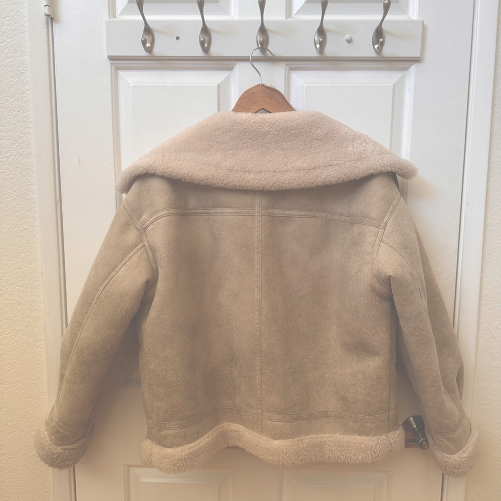 Mango’s Sold Out Cream Shearling Coat!